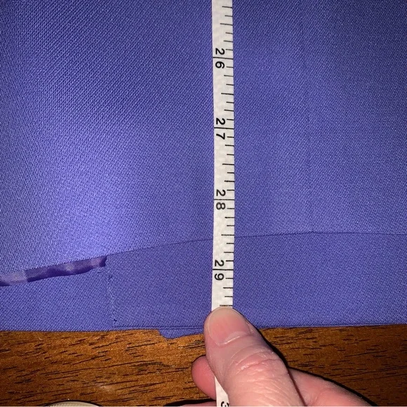 EUC Blazer: Double-Breasted, Brass Button, Periwinkle, Vintage - Picture 14 of 15